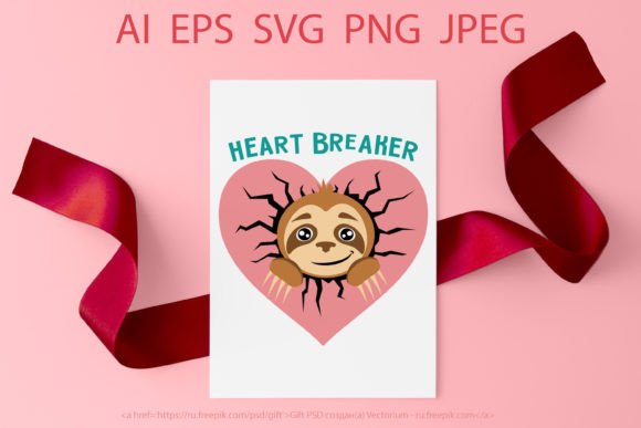 A Designer’s Review of the Valentine Sloth Heart Breaker Graphic