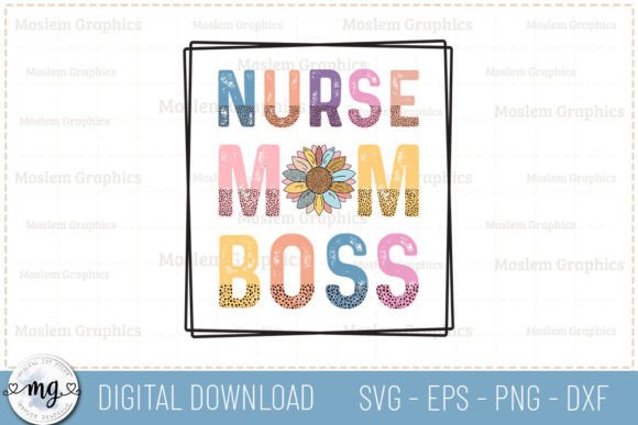A Graphic Asset Review: Nurse Mom Boss Retro SVG for Crafts & Selling