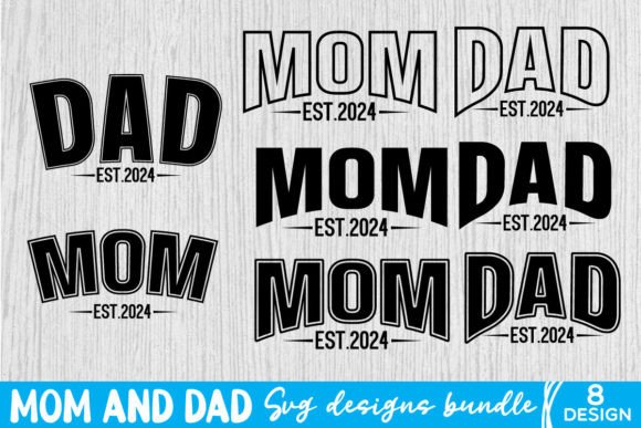 Dad and Mom SVG Designs for Branding and Crafts