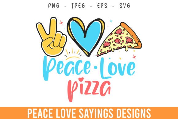 Peace Love Pizza Lover SVG: A Graphic Asset for Craft-Based Content